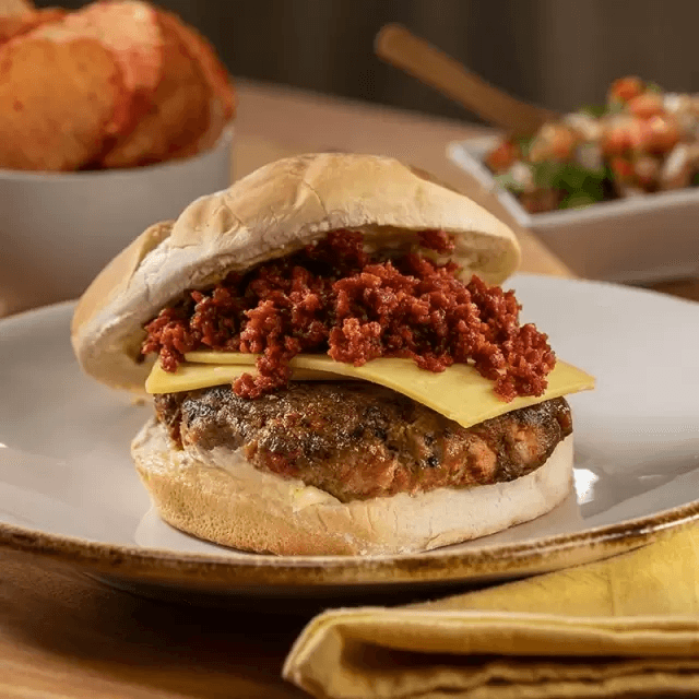 Hamburguesa con Chorizo