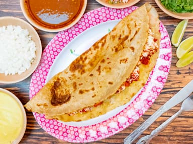 Quesadilla de chorizo sencilla ,no queso