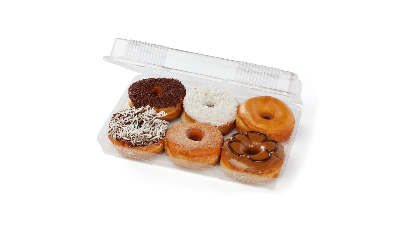 Charola de 6 Donas de Levadura