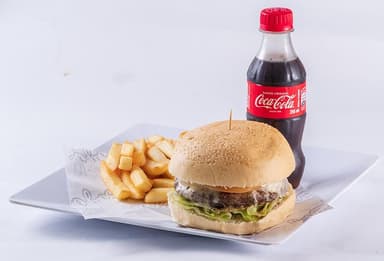 Hamburguesa Especial de Carne + Papa + Gaseosa