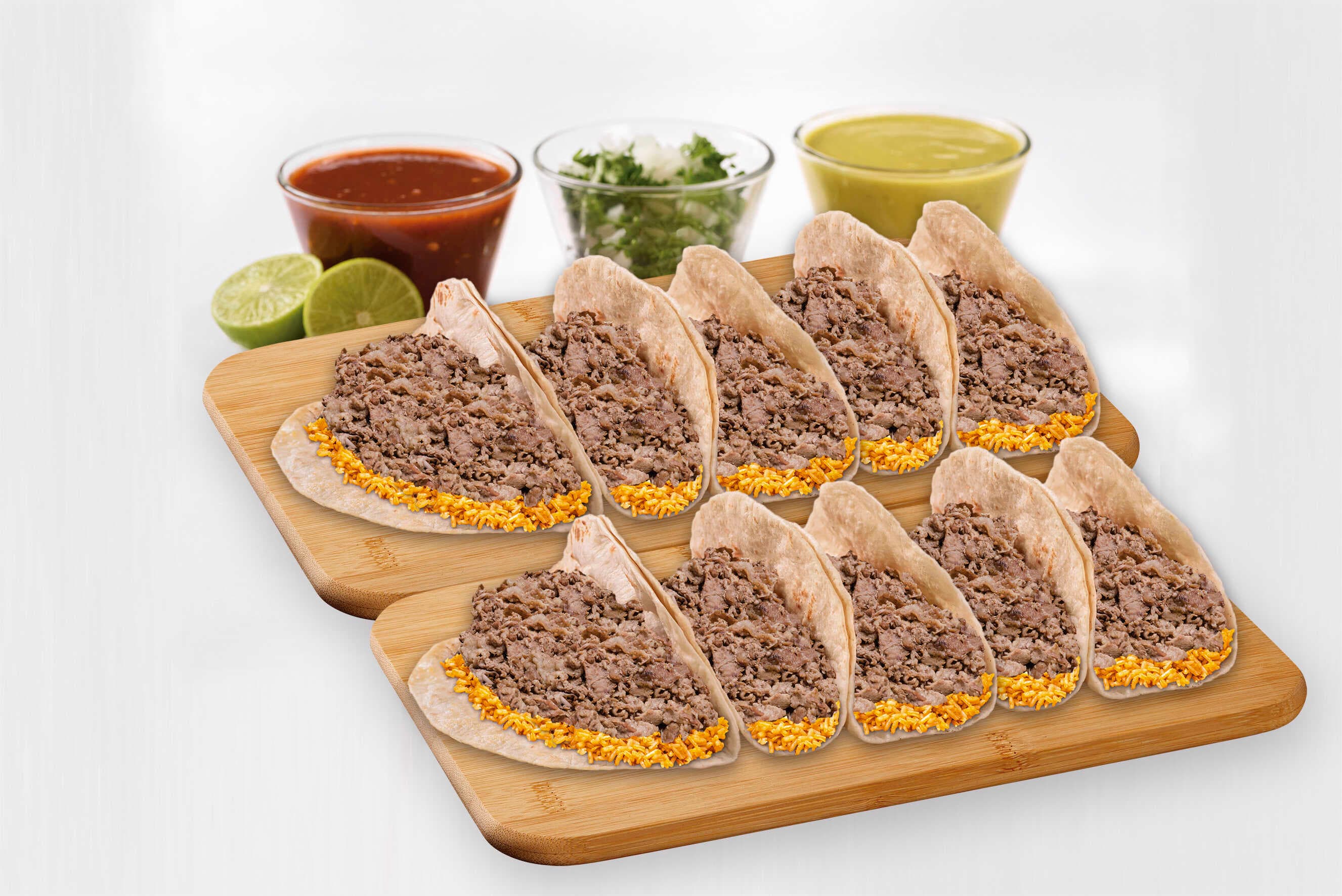 10 Tacos de Carne Asada