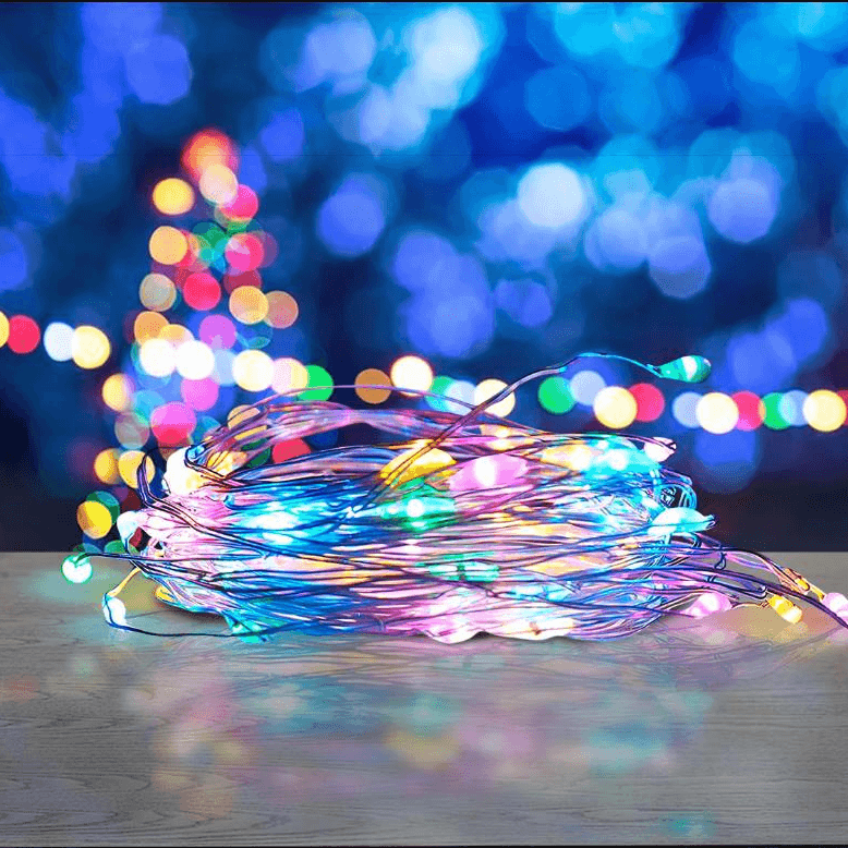 Serie con Luces de Alambre en Colores