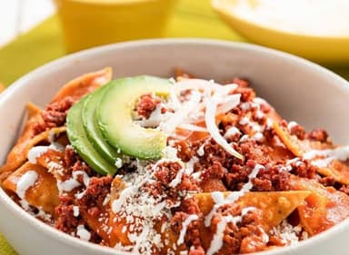 Chilaquiles con Chorizo + Cafe Negro