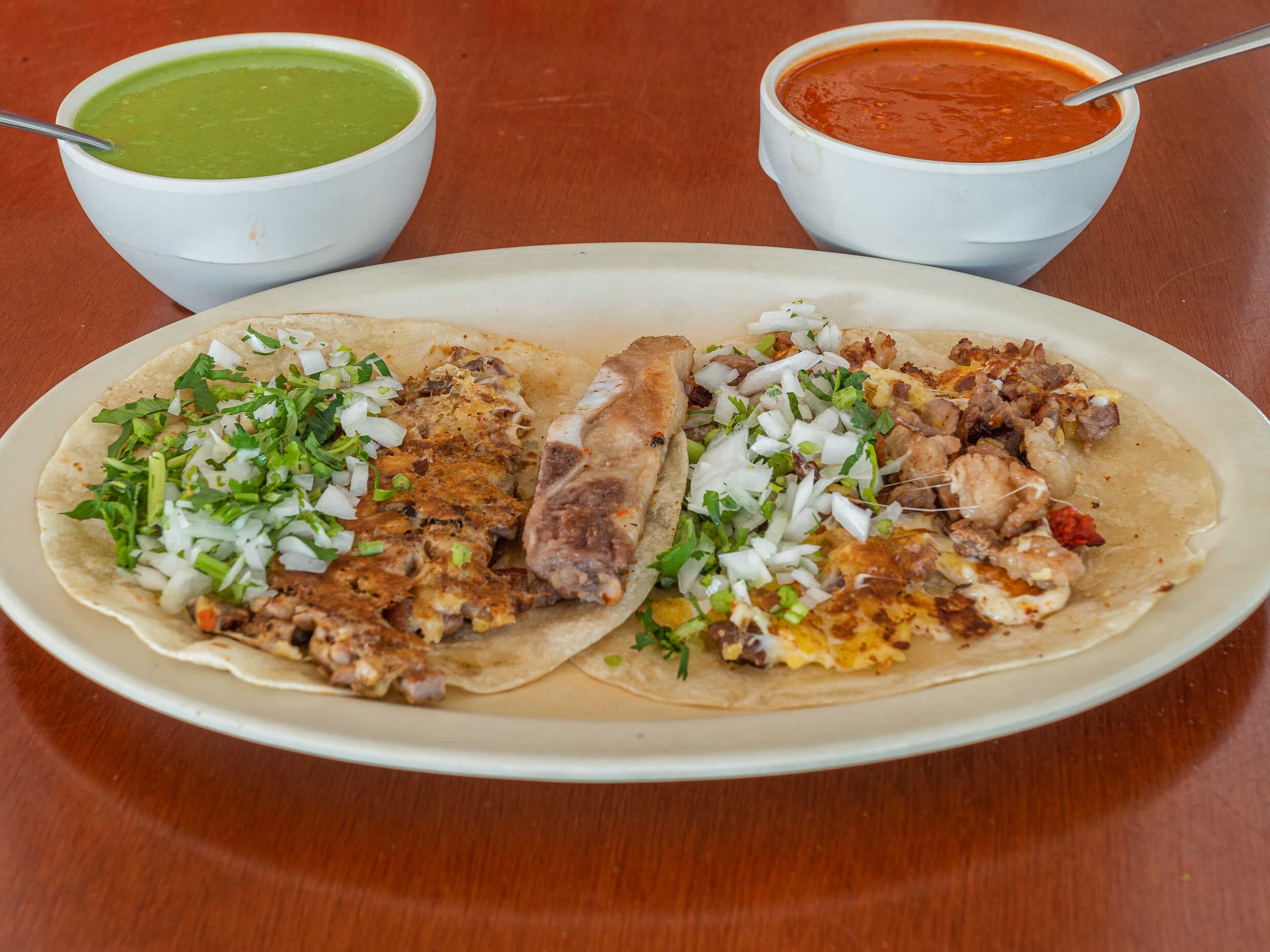 Tacos de Pastor con Queso 1 Pieza