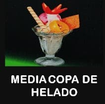 1/2 copa de helado