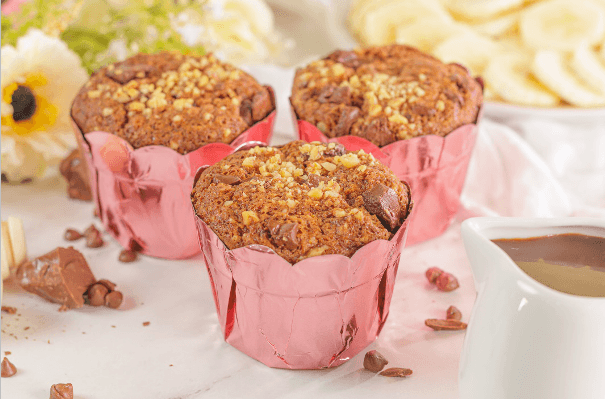 Muffin de Plátano y Chocolate