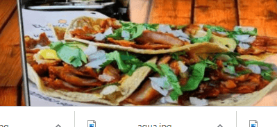 Taco de Longaniza.