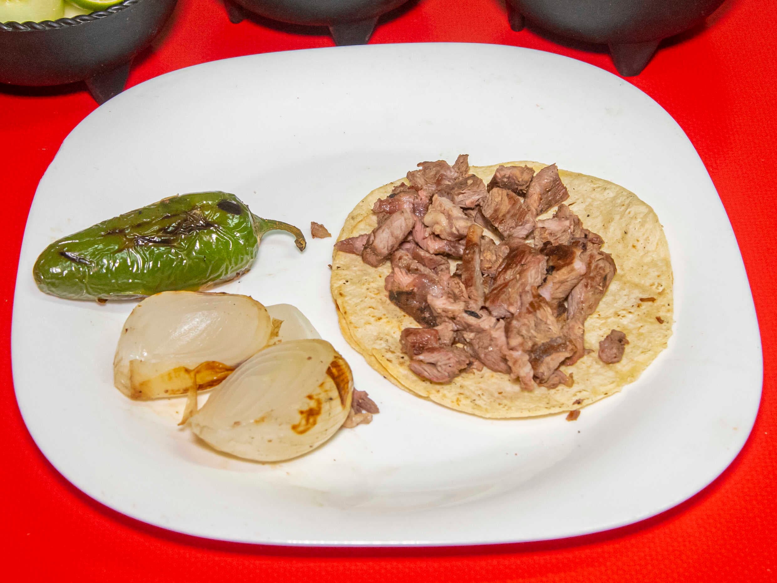 Taco de Maíz de Res