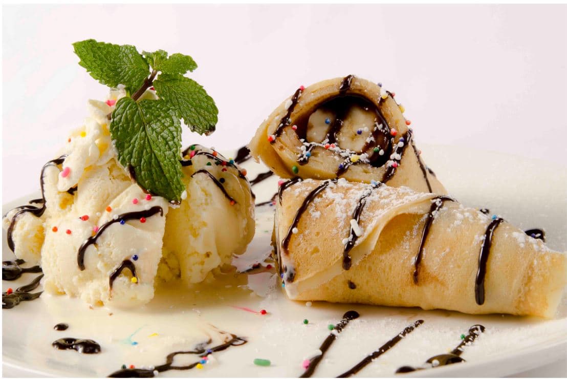Crepa  banana split