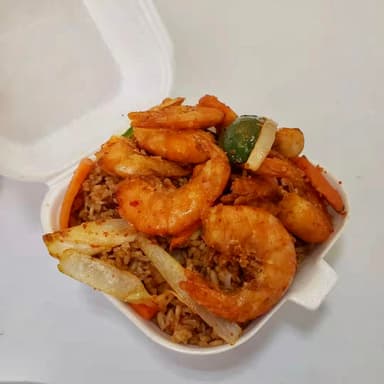 Camarón y Arroz Mixto (Plato Chico)