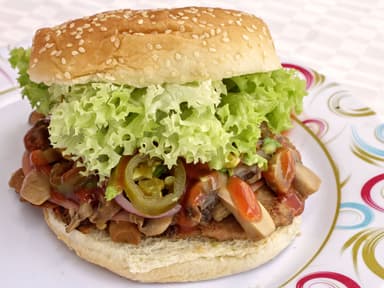 Hamburguesa con Champiñón