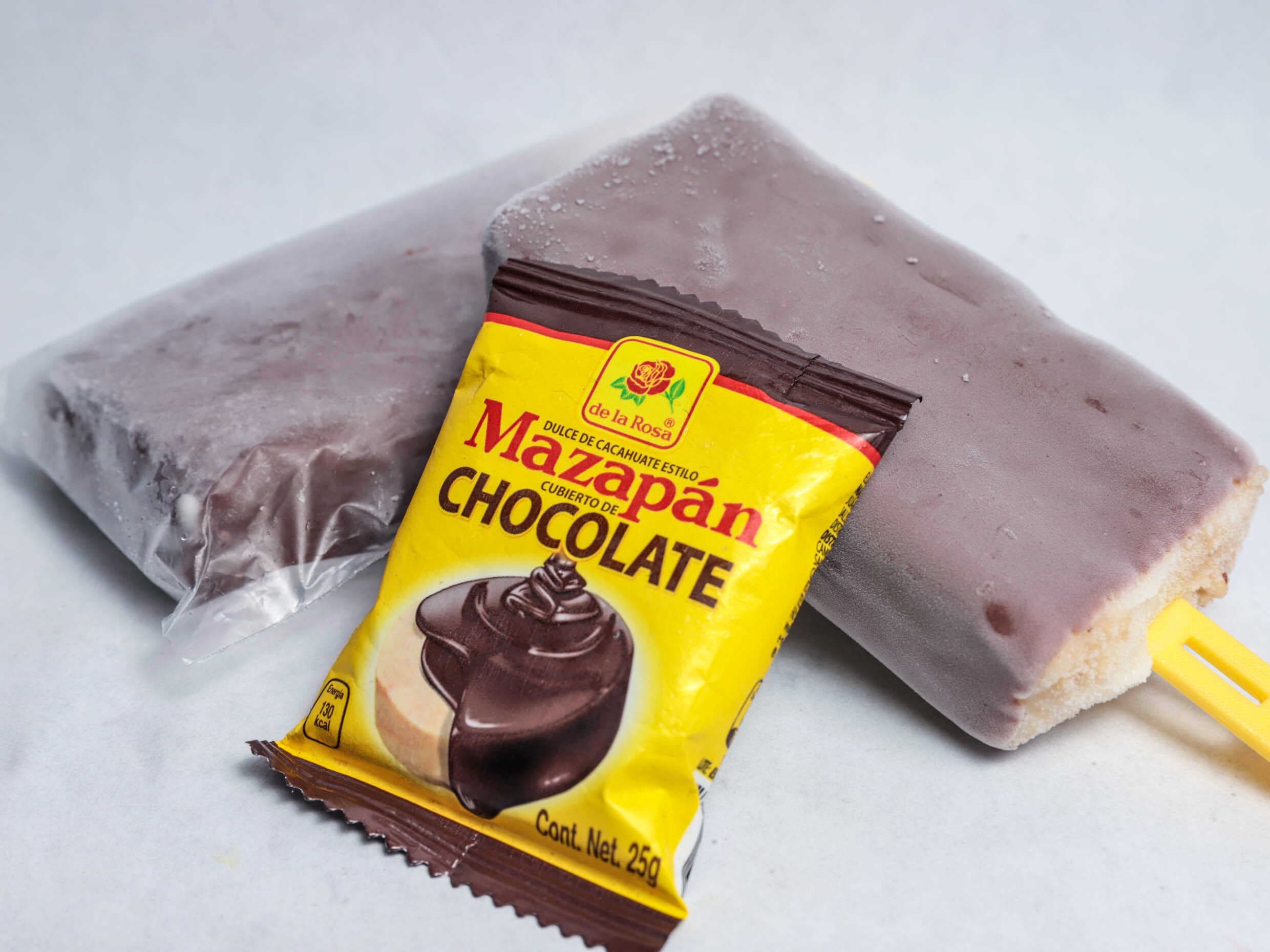 Paleta Mazapán con Chocolate