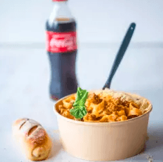 Bowl de Pasta y Bebida