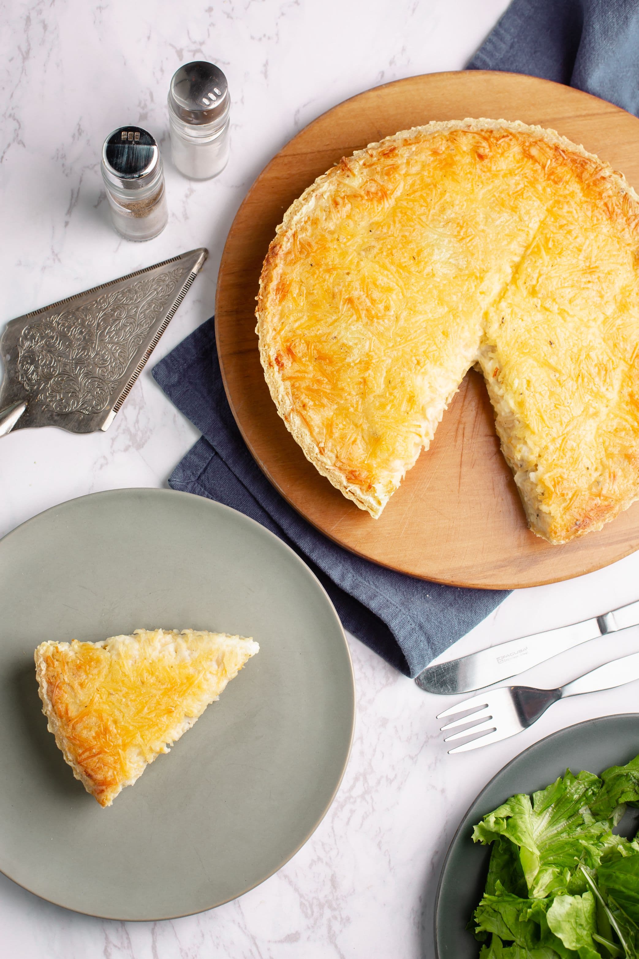 Quiche Cebolla Caramelizada y Queso Andino