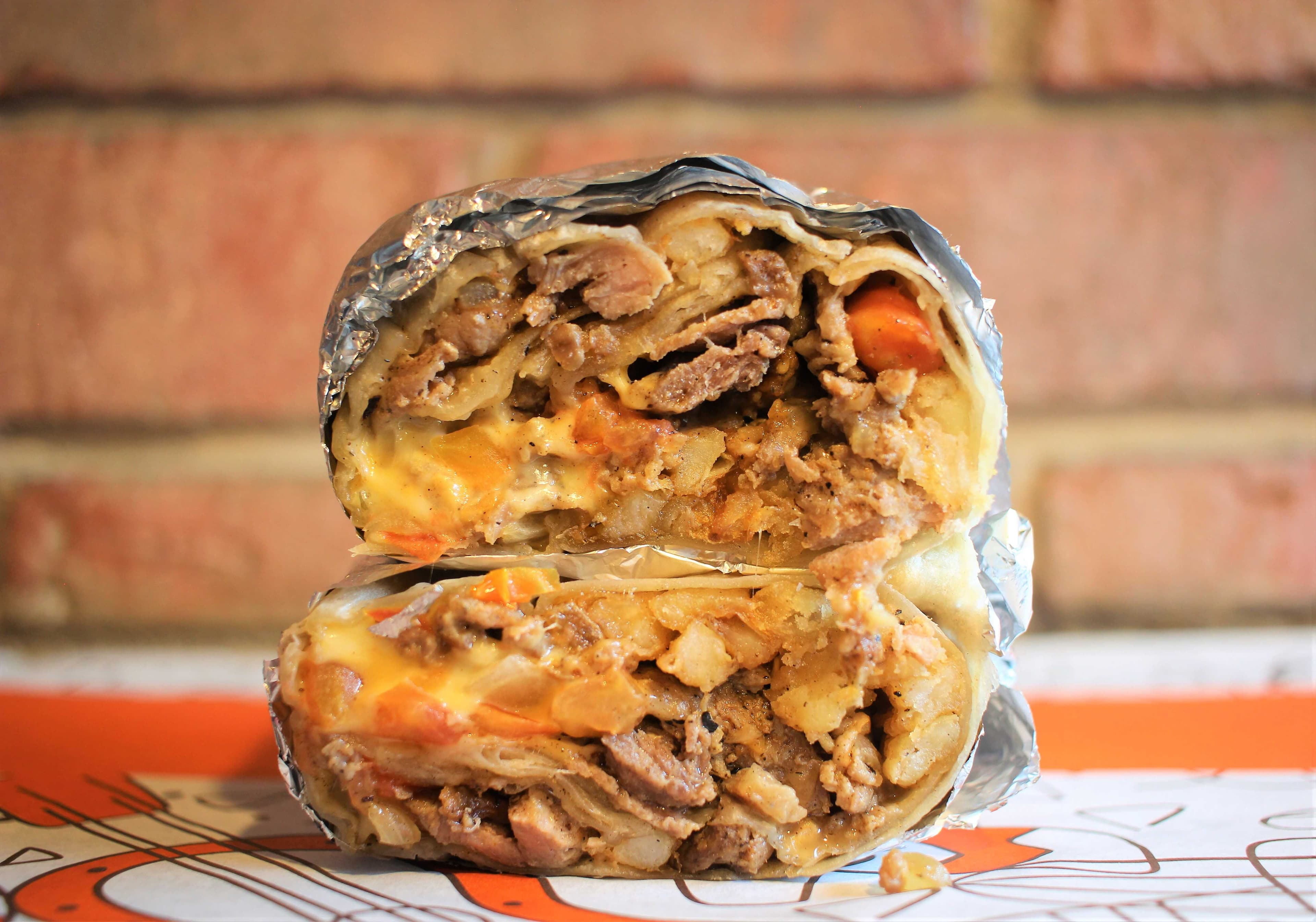 450grs. Steak & Cheese Burrito