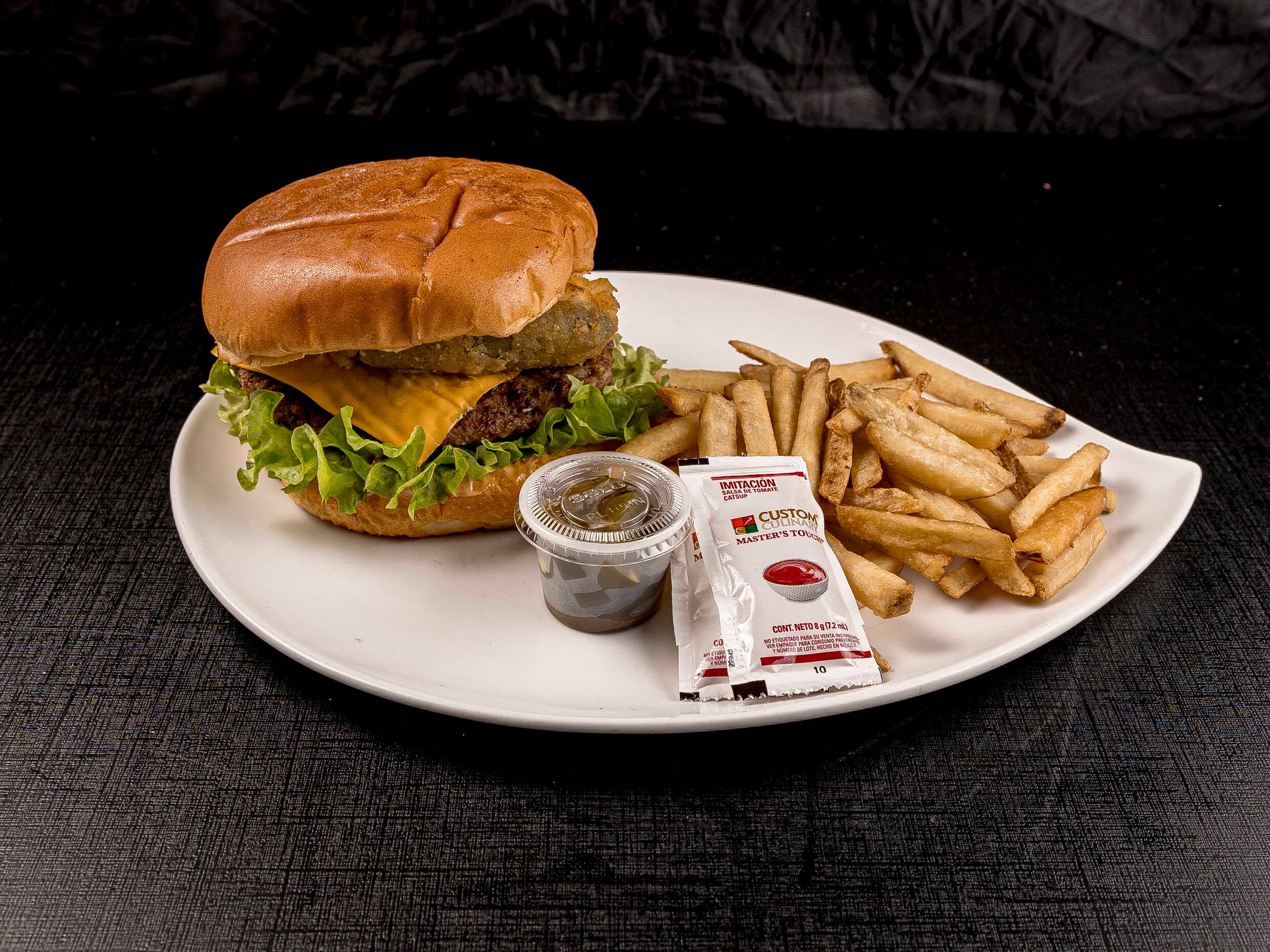 el Diablo Big Burger y Fries