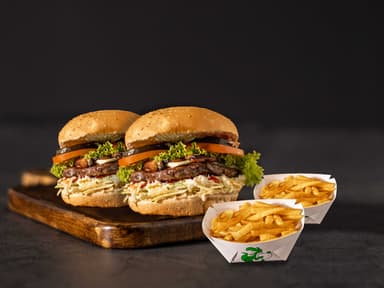 Combo 2 Hamburguesas Especiales Med+ Papas