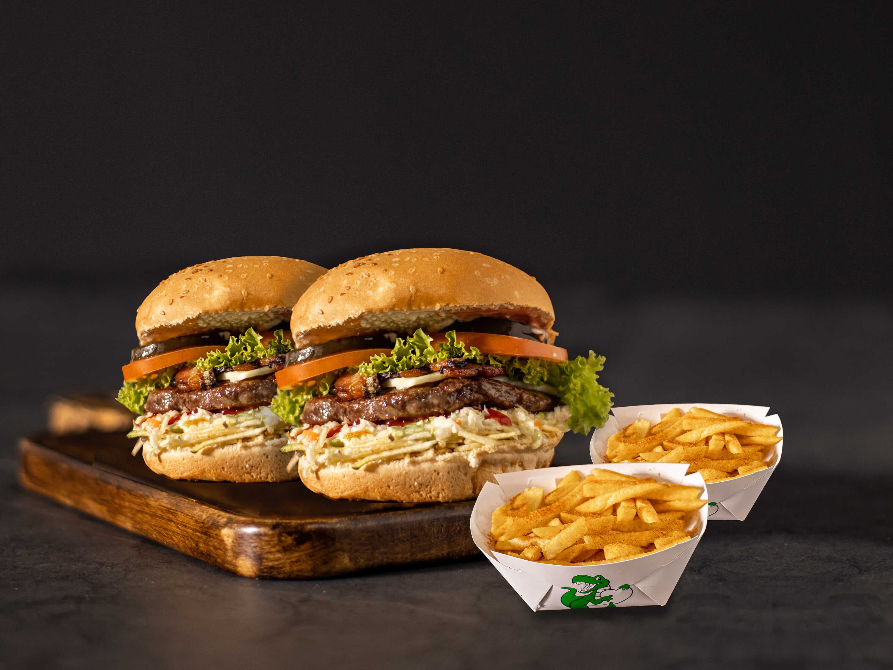 Combo 2 Hamburguesas Especiales Med+ Papas