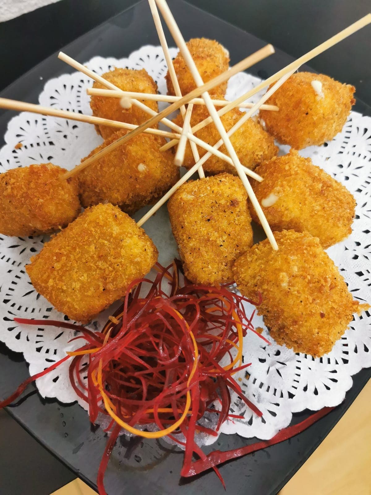 Kushiage de Queso