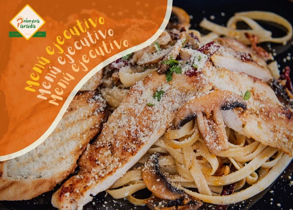 Menú ejecutivo con pasta