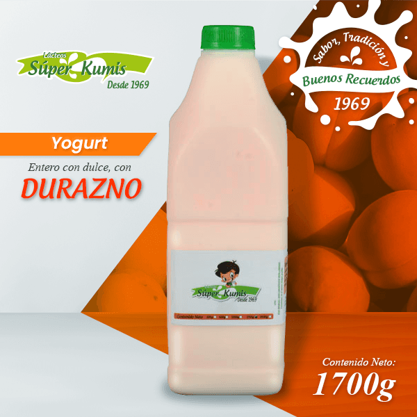 Yogurt  1700 g Durazno