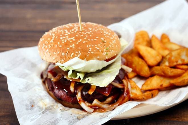 Hamburguesa BBQ de Pollo