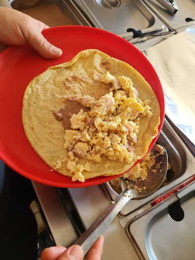 Burro de Huevo Con Jamón