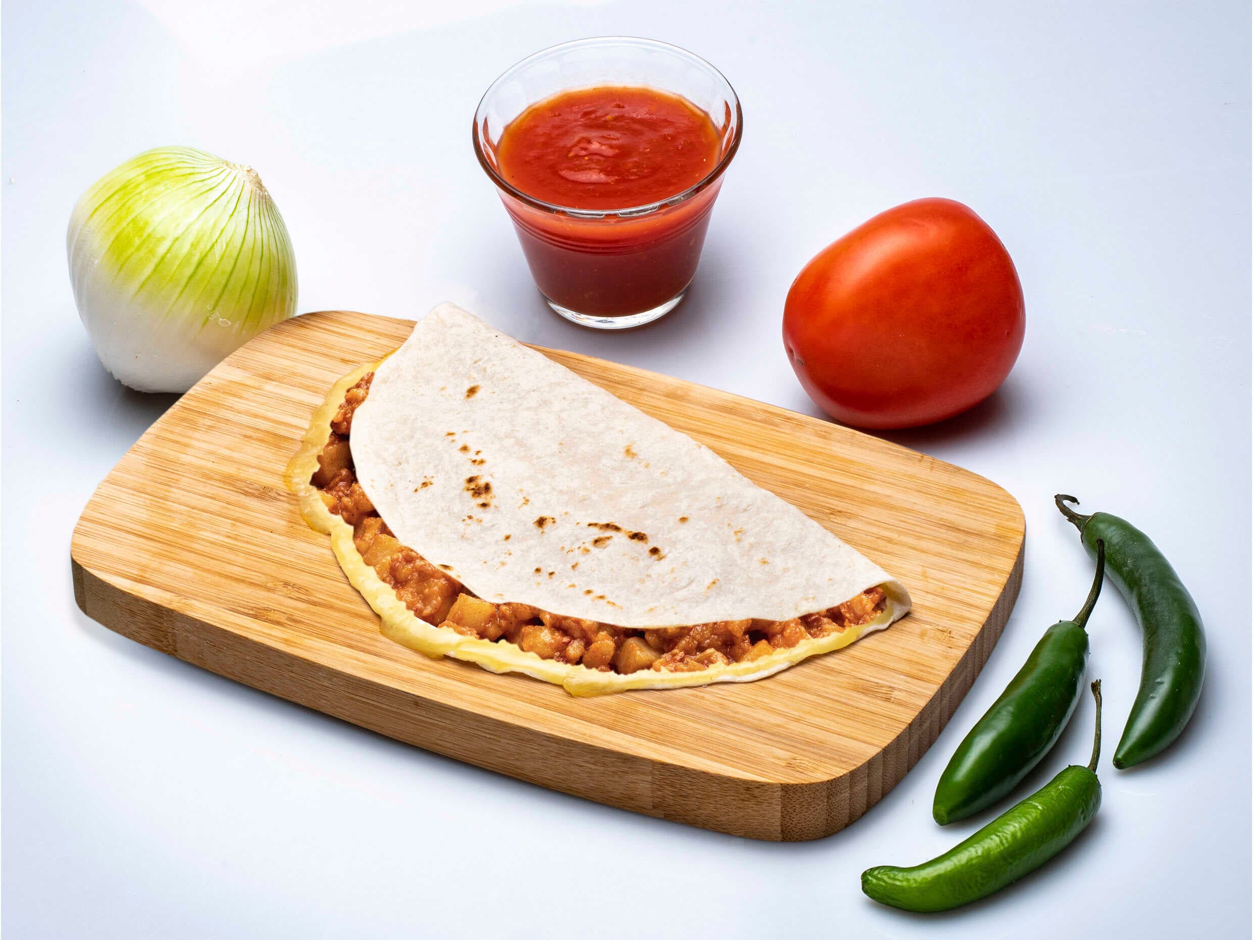 Quesadilla de Papas con Chorizo