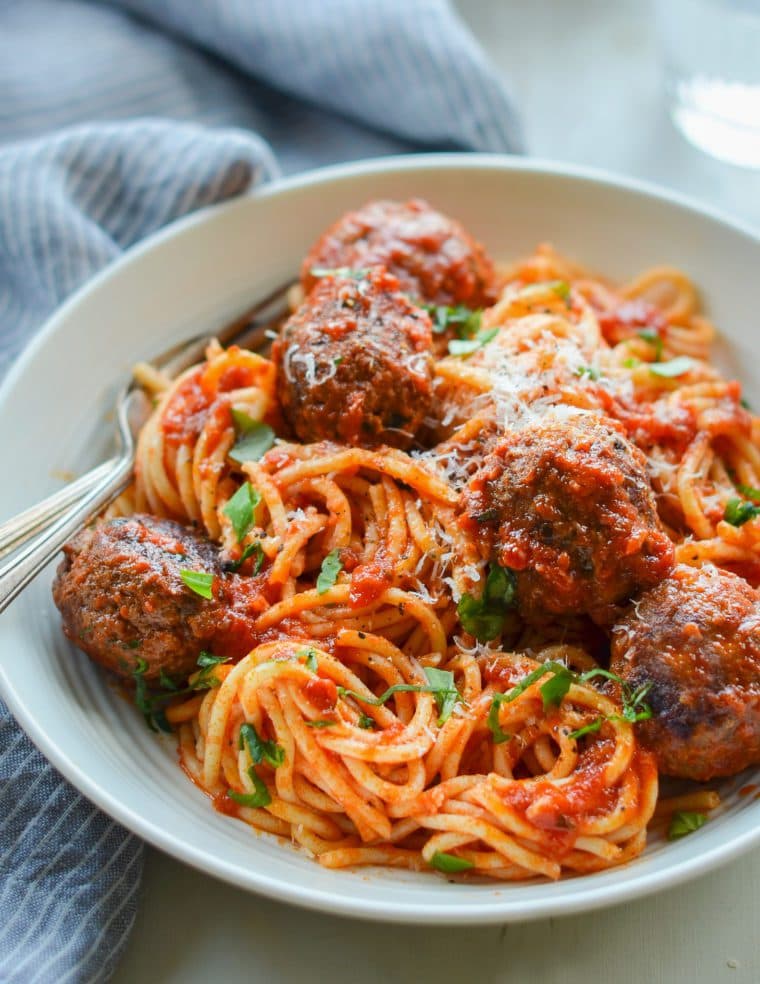 Pasta Meat Balls a la Parrilla