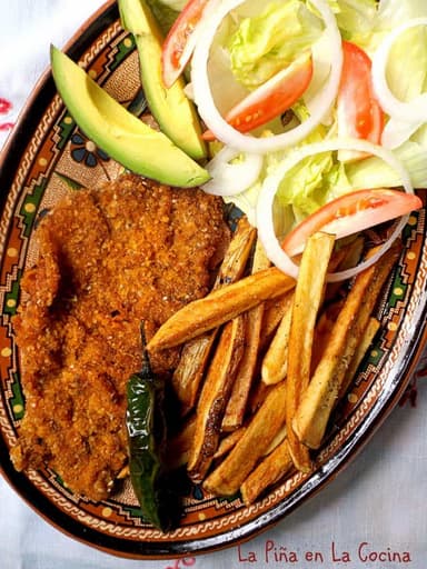Milanesa de Res con Papas