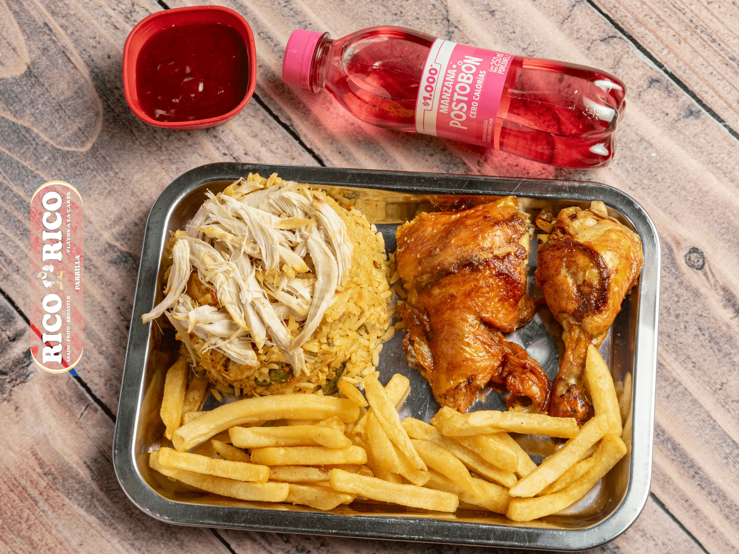 Arroz con Pollo Personal + 1/4 Pollo