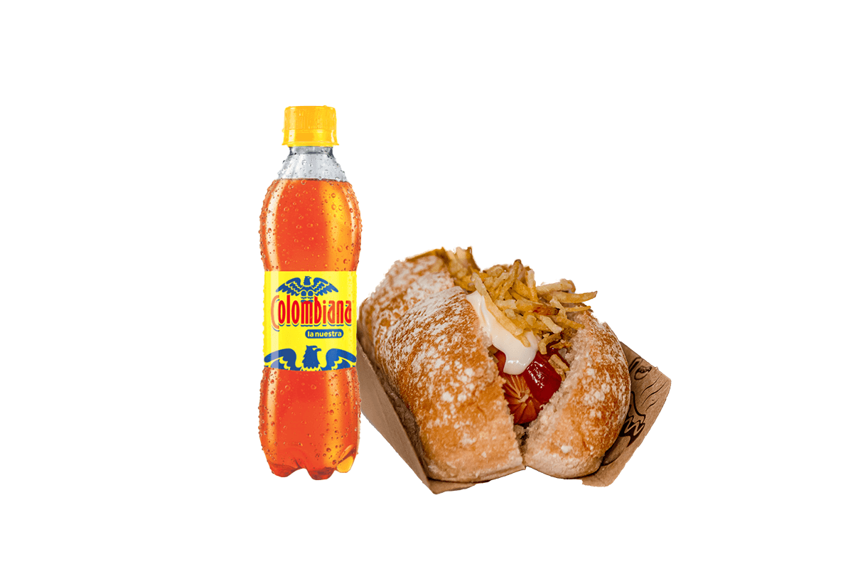 Perro Caliente + Gaseosa 400Ml