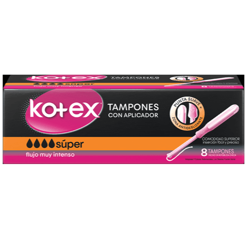 Tampones Kotex Super Caja 8 Uds