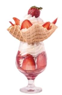 Helado Fresas con Crema