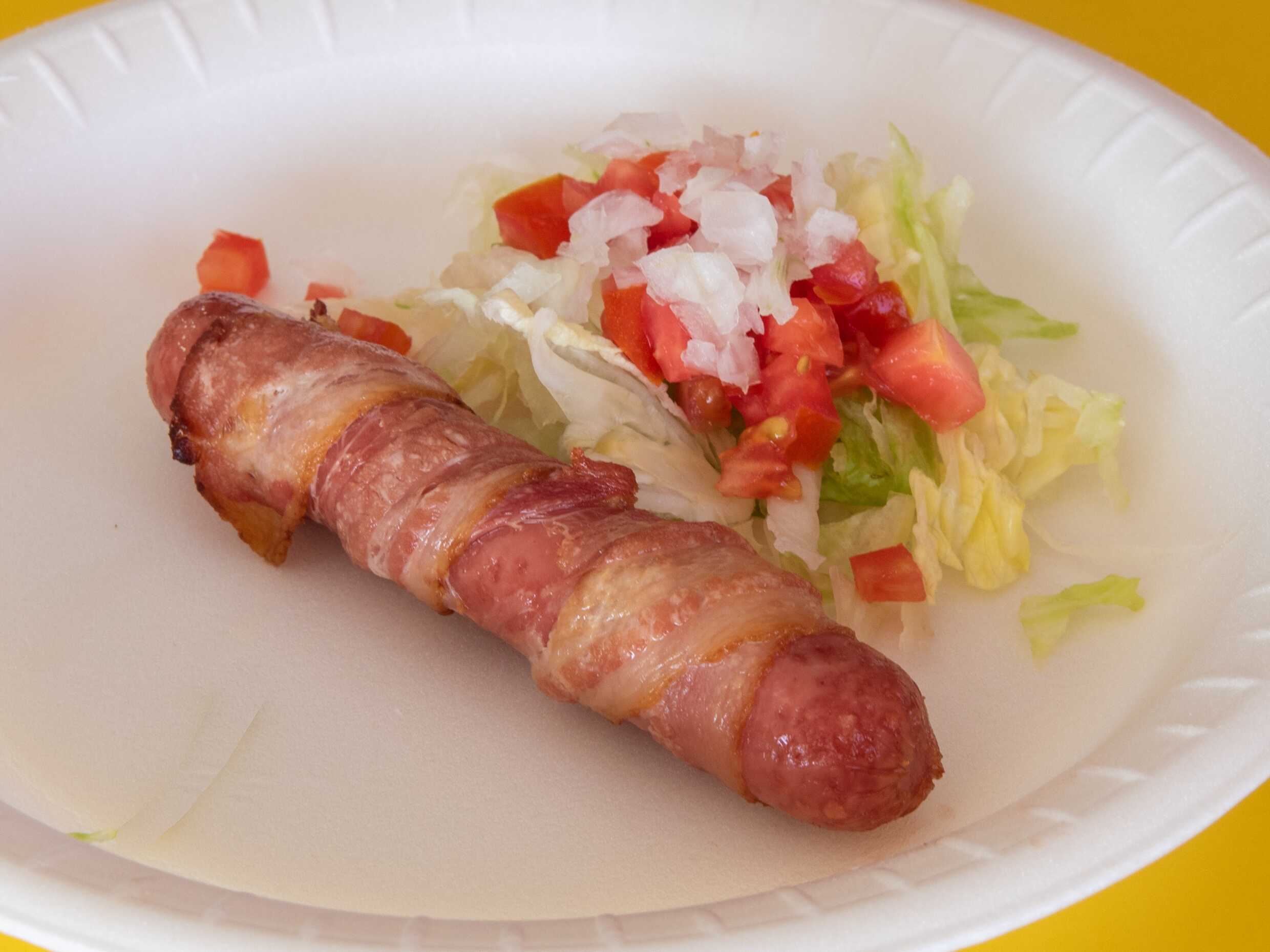 Salchicha con Tocino