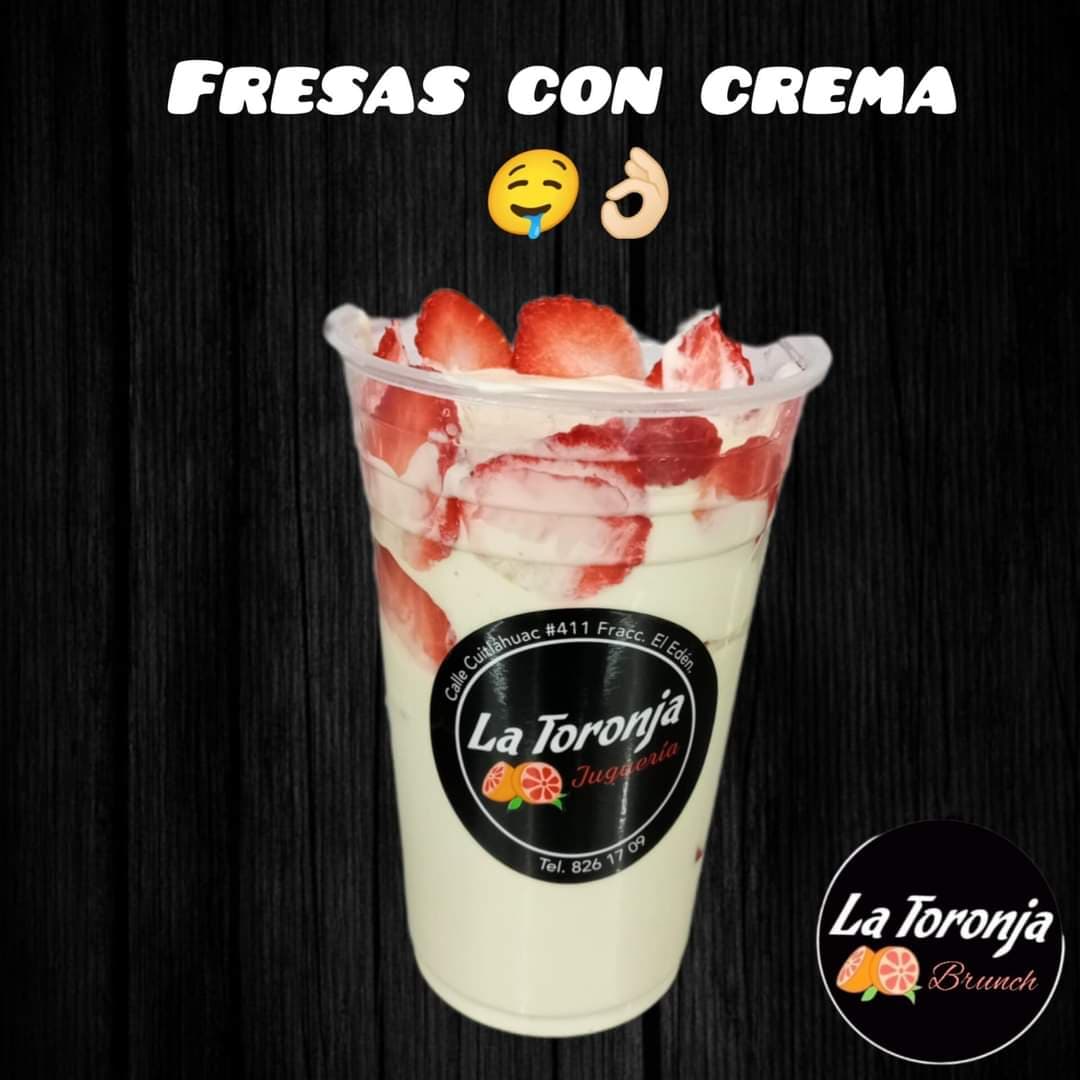 Fresas con Crema