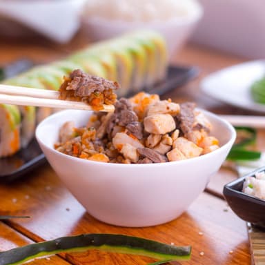 Yakimeshi mixto