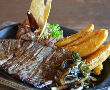 Orden Arrachera Gourmet (Rajas con crema y Papas)