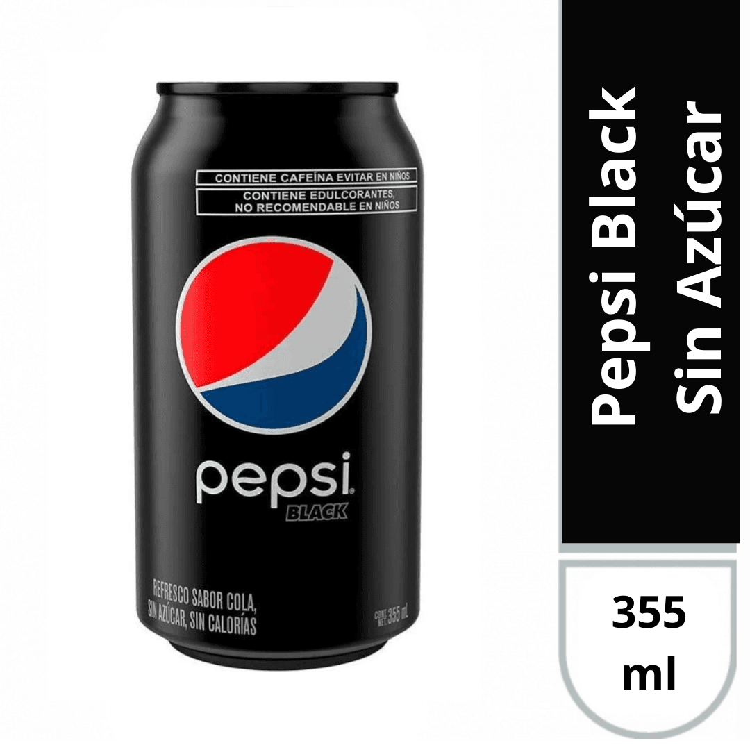 Pepsi Black Sin Azúcar 355 ml