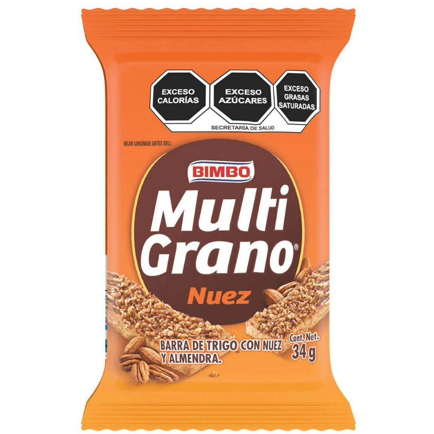 BARRA MULTIGRANO NUEZ BIMBO 34GR