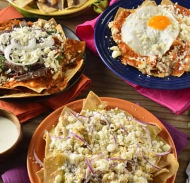 Chilaquiles con Carne de Res