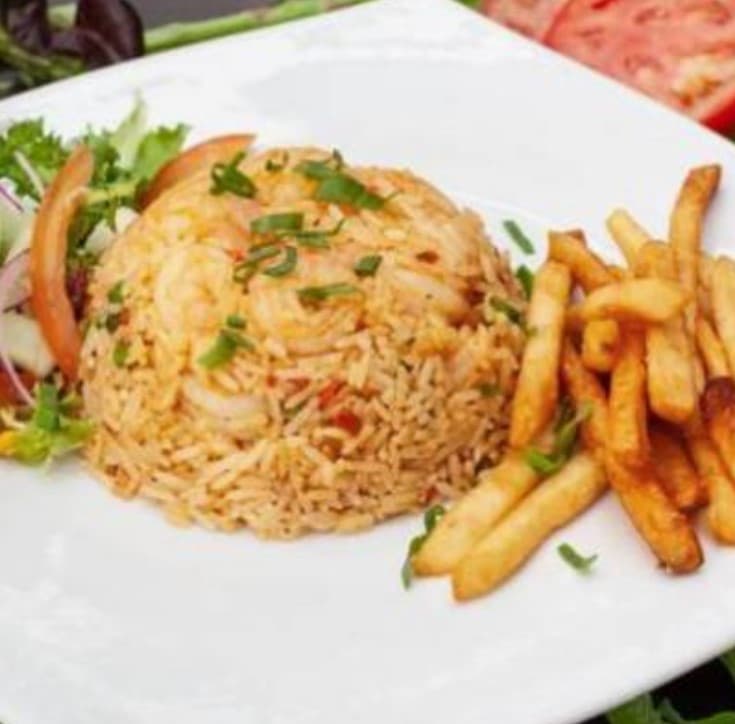 Camarones con Arroz