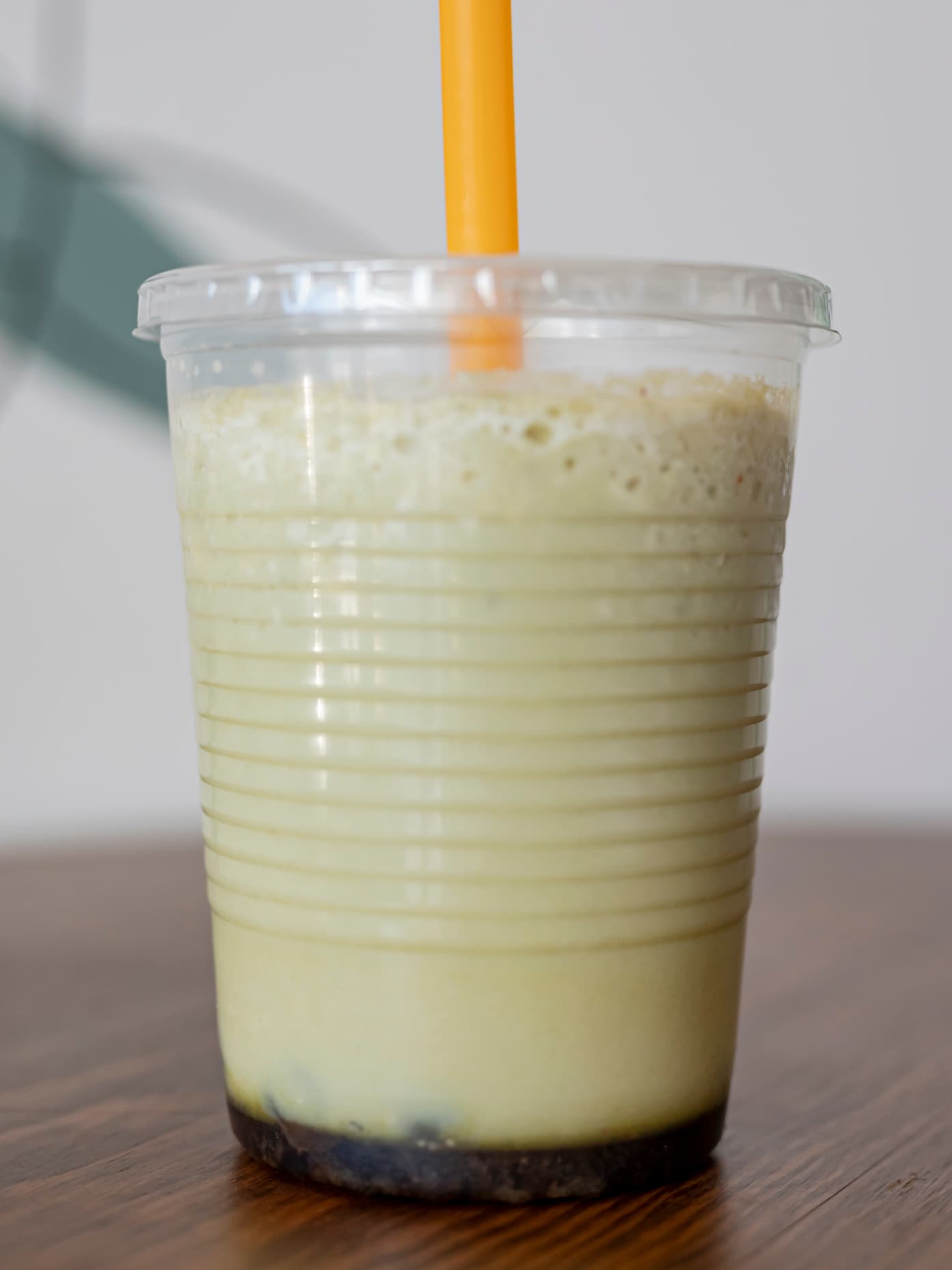 Boba matcha con almendras