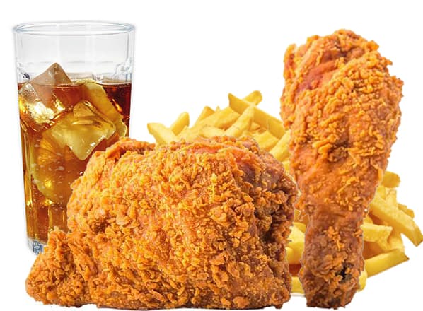 Combo - 2 Piezas de Pollo + Papas y Té Frío