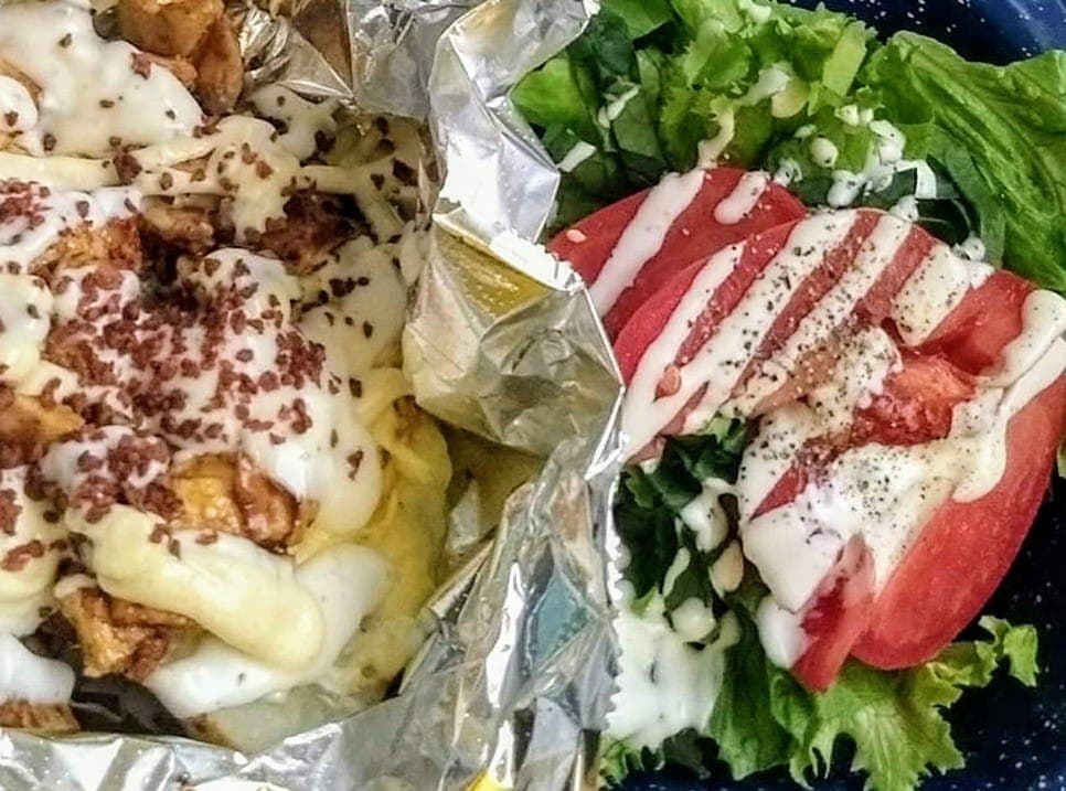 Papa con Pollo