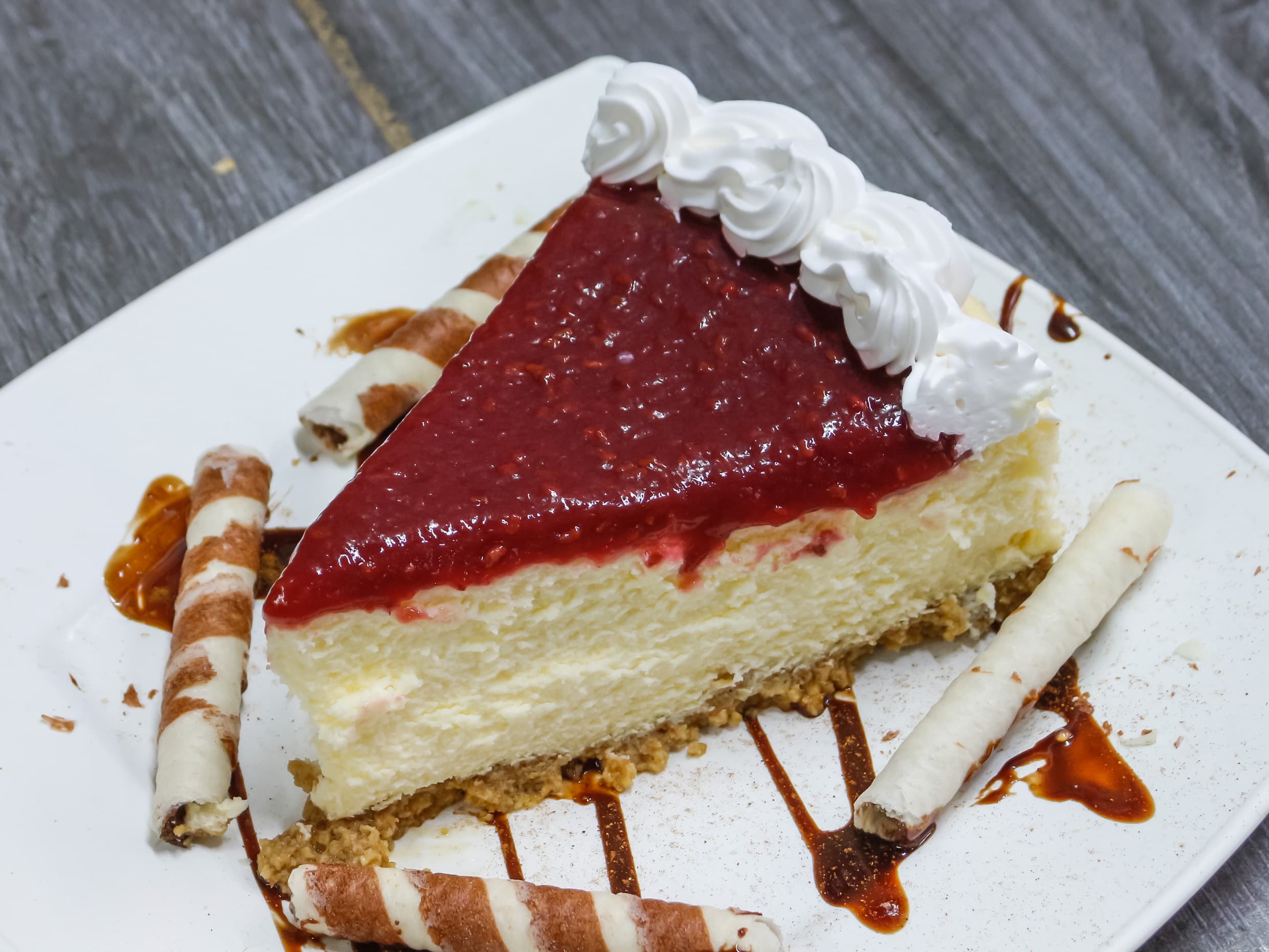 Rebanada de Cheese Cake de Frambuesa