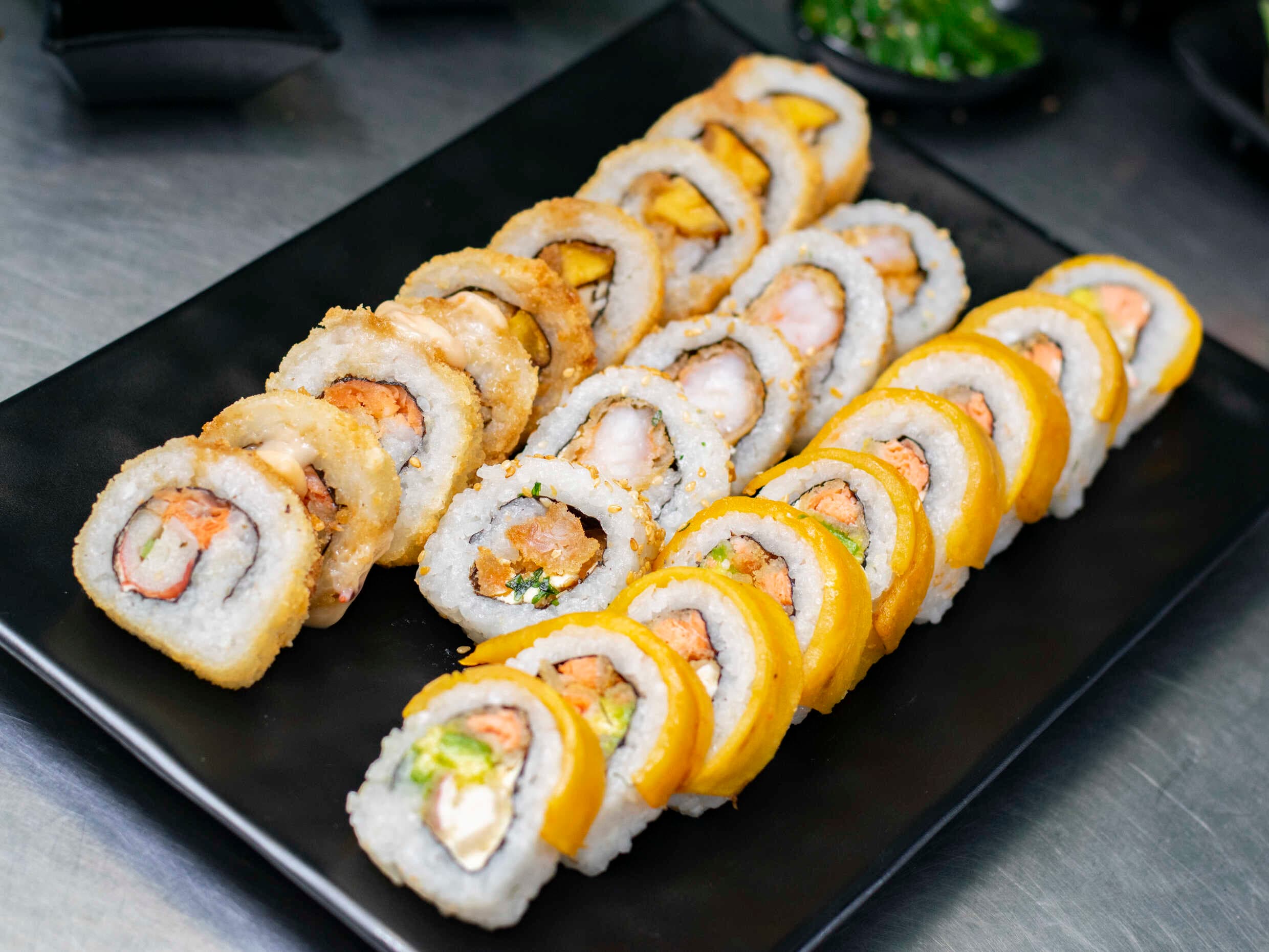 Combo Grande 30 makis +ceviches + postres +bebidas