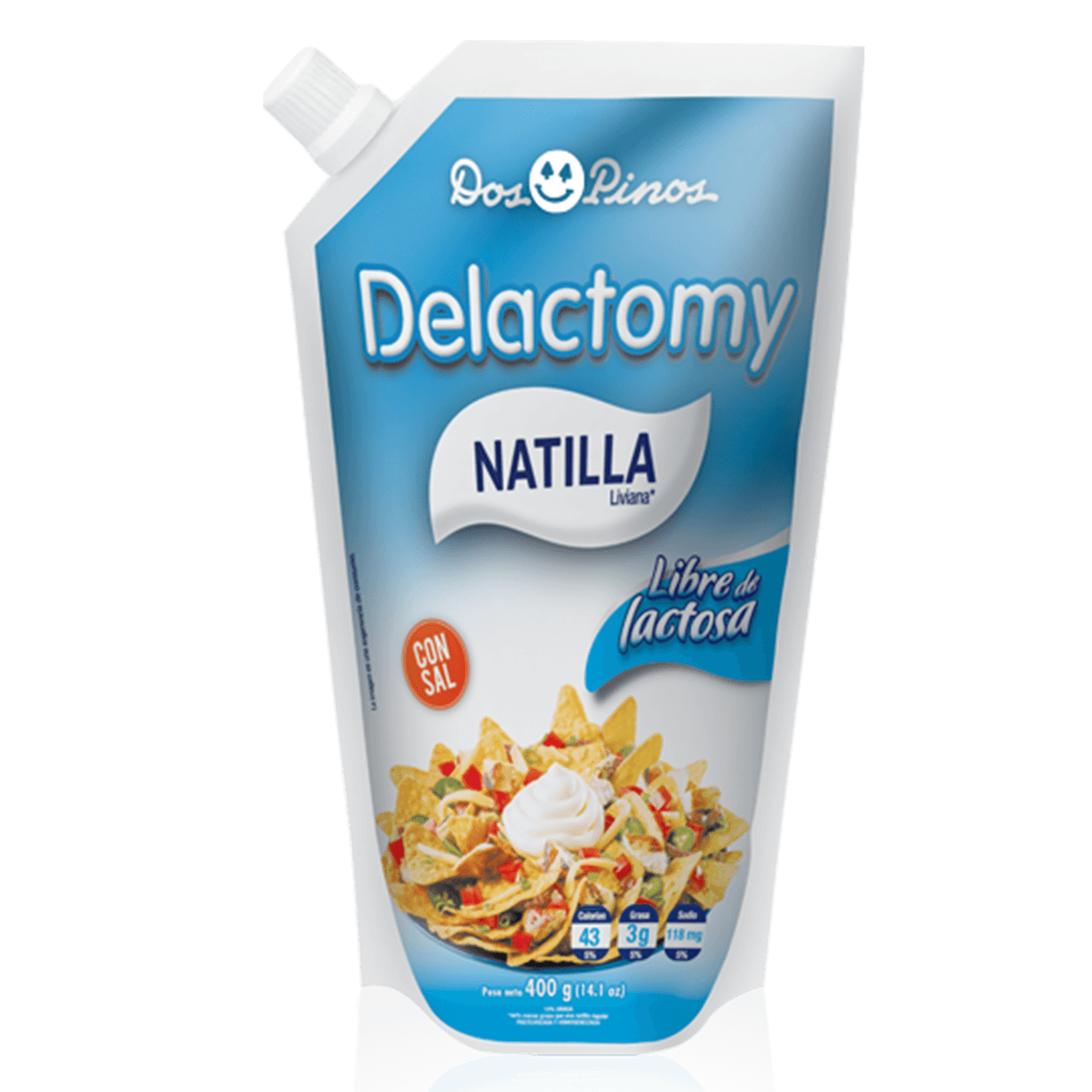 Natilla Con Sal Delactomy Dos Pinos 400 grs