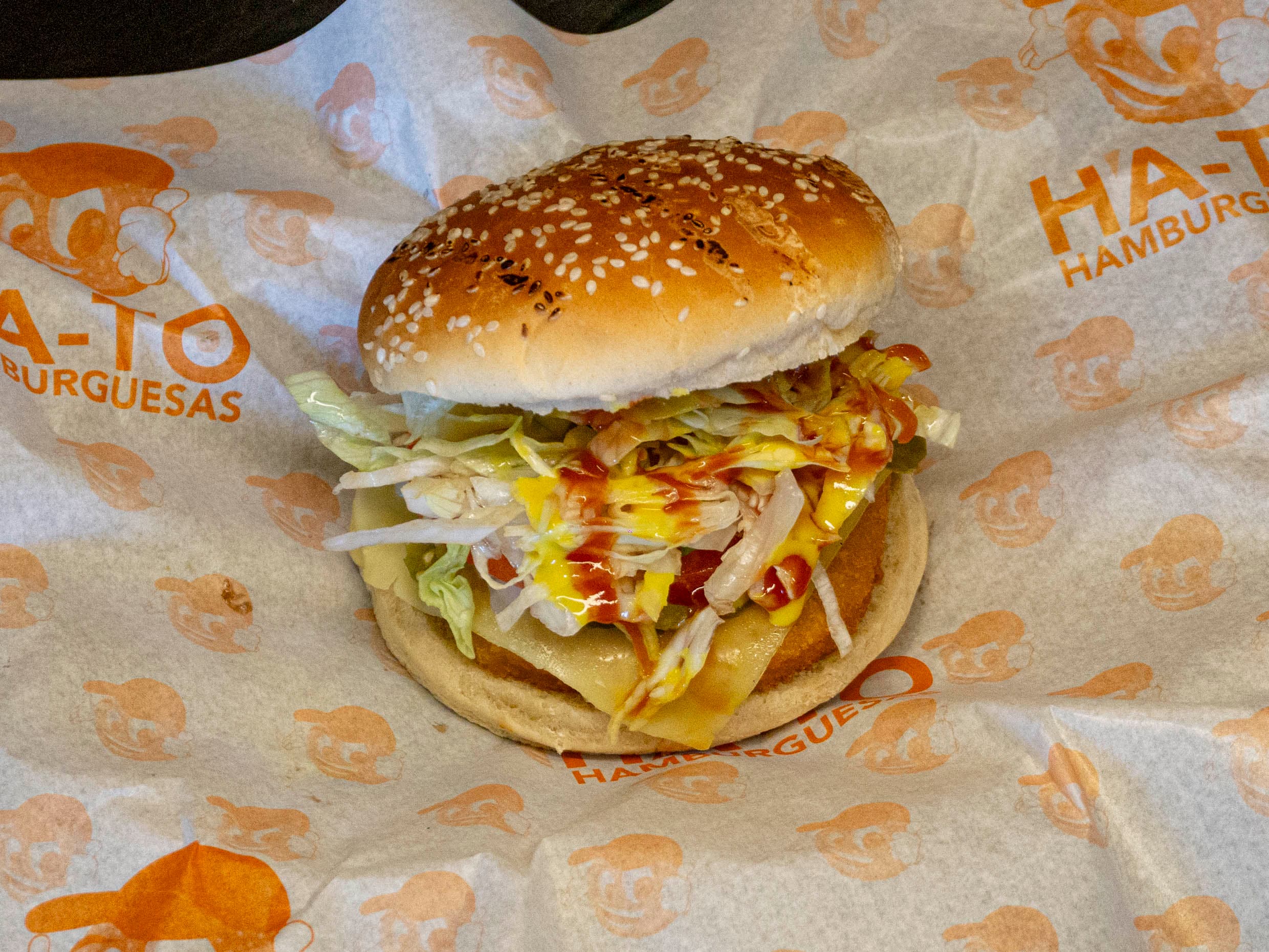 Hamburguesa de Pollo con Queso