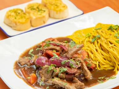 Pasta en Salsa Peruana